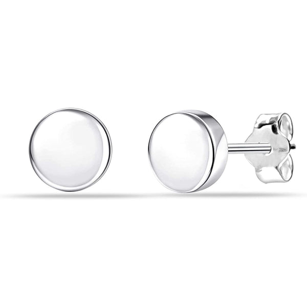 925 Sterling Silver Dot Stud Earrings for Women Teen