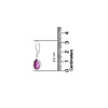 925 Sterling Silver Birthstone Leverback Drop Earrings for Women and Girls