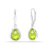 925 Sterling Silver Birthstone Leverback Drop Earrings for Women and Girls