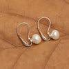 925 Sterling Silver Freshwater Pearl Leverback Earrings for Women and Girls