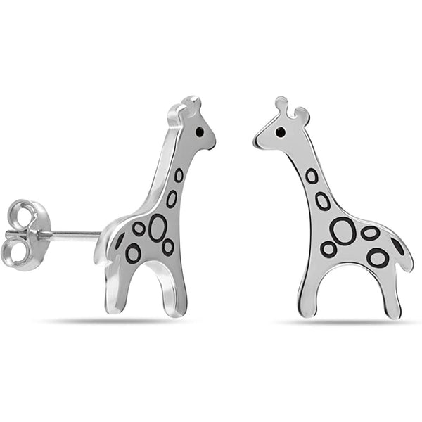 925 Sterling Silver Small Lightweight Animals Stud Earrings for Kids