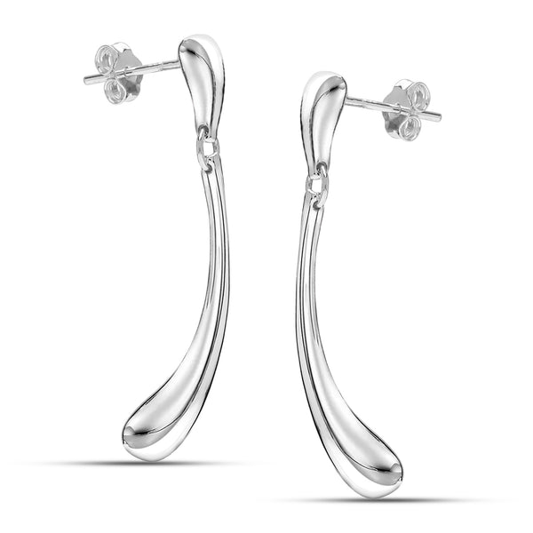 925 Sterling Silve Classic Teardrop Long Water Drop Dangle Earrings for Women