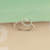 925 Sterling Silver Polished Open Heart Finger Ring for Women & Girls