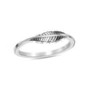 925 Sterling Silver Antique Handmade Feather Band Rings for Women