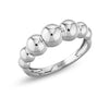 925 Sterling Silver Wedding Bead Band Ring for Women