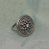 925 Sterling Silver Amrapali Cz Oxidized Ring for Women