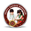 BIS Hallmarked Personalised Happy Raksha Bandhan Rakhi 999 Pure Silver Coin