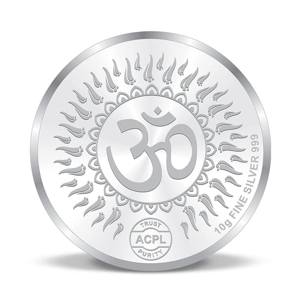 BIS Hallmarked Ganesh Lakshmi 999 Pure Silver Coin
