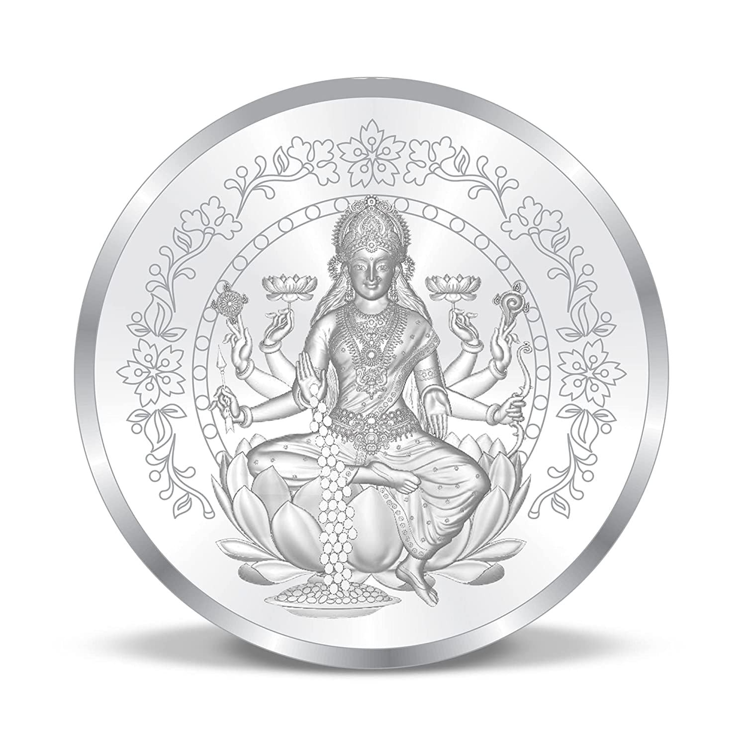 BIS Hallmarked Ganesh Lakshmi 999 Pure Silver Coin