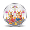 BIS Hallmarked Maa Laxmi and Ganesh 999 Pure Silver Coin