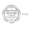 BIS Hallmarked Personalised Retirement Day Gift 20GM Silver Coin