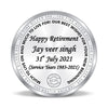 BIS Hallmarked Personalised Retirement Day Gift 20GM Silver Coin