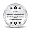 BIS Hallmarked Personalised Silver Coin For Officer Promotion 999 Pure