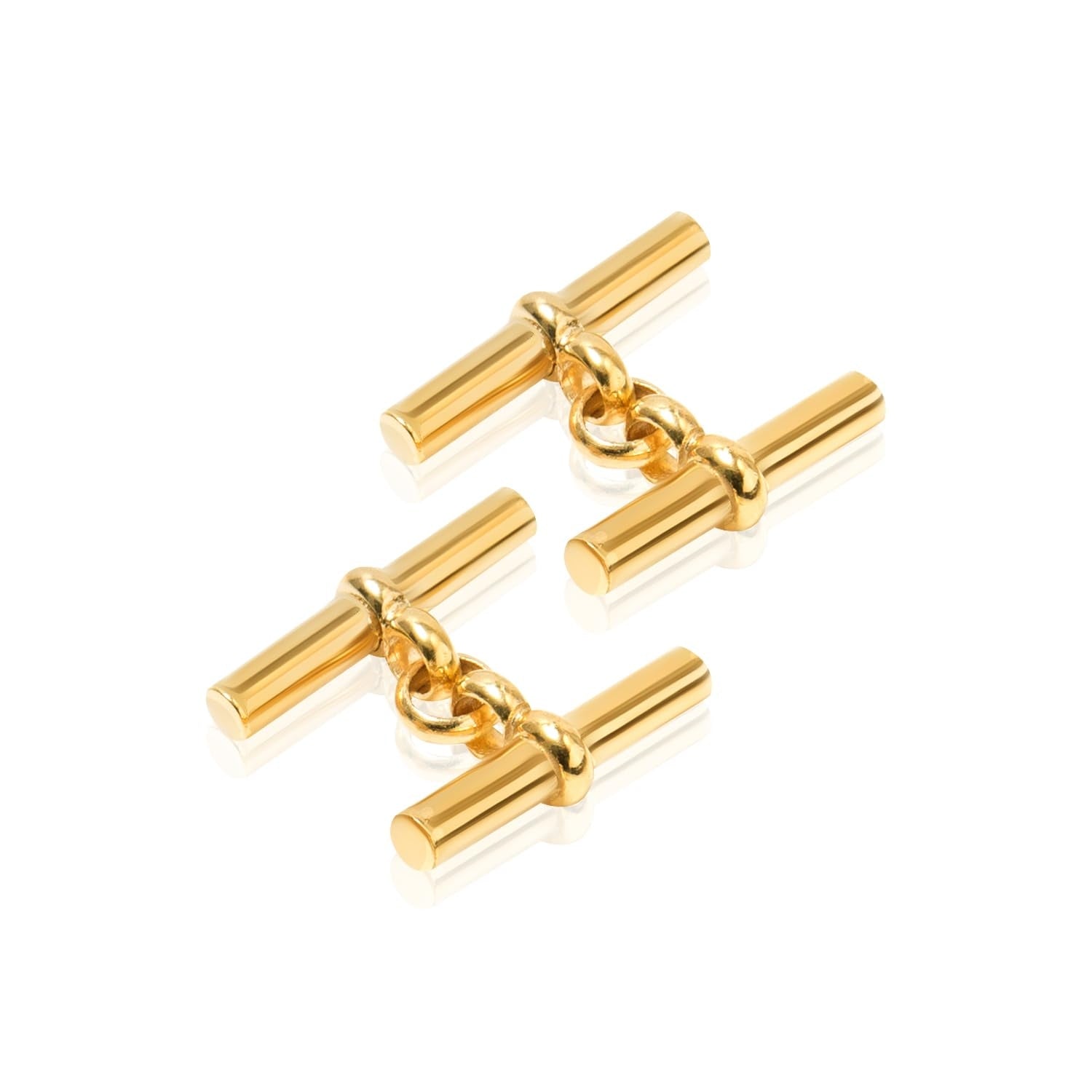 925 Sterling Silver T-Bar Cufflinks for Men