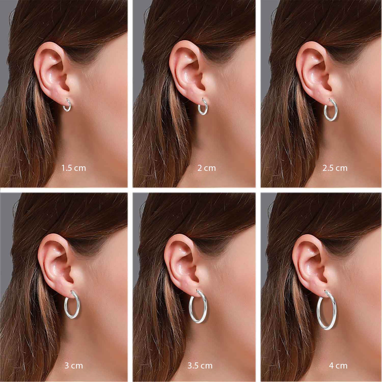 925 Sterling Silver Italian Round Tube Small Click-Top Hoop Earrings for Teen and Women 2.5mm