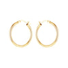 925 Sterling Silver Yellow Gold Plated Round Shape Hoop Earrings for Women