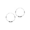 925 Sterling Silver Design Hoop Earrings for Teen Women