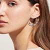 925 Sterling Silver Oxidized Bali Hoop Earrings for Women and Girls