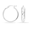 925 Sterling Silver Jewellery SMALL Heart Filigree Light-Weight Click-Top Hoop Earrings for Women Girls