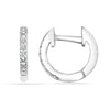 925 Sterling Silver Small Diamond Accents Huggie Hoop Earrings for Women Girls