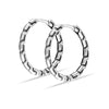 925 Sterling Silver Antique Classic Hoop Earrings for Women Teen 25mm