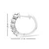 925 Sterling Silver CZ Huggie Hoop Earrings for Women