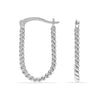 925 Sterling Silver Hypoallergenic U-Shape Hoop Earrings for Women