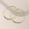 925 Sterling Silver 14K Gold Plated Hypoallergenic Antique Finish Hoop Earring Women