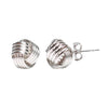 925 Sterling Silver Love Knot Stud Earrings for Teen Women