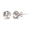 925 Sterling Silver Love Knot Stud Earrings for Teen Women