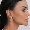 925 Sterling Silver Antique Round Textured Filigree Hoop Earrings for Wome