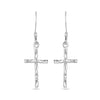 925 Sterling Silver Cross-Earrings for Teen Women and Girls