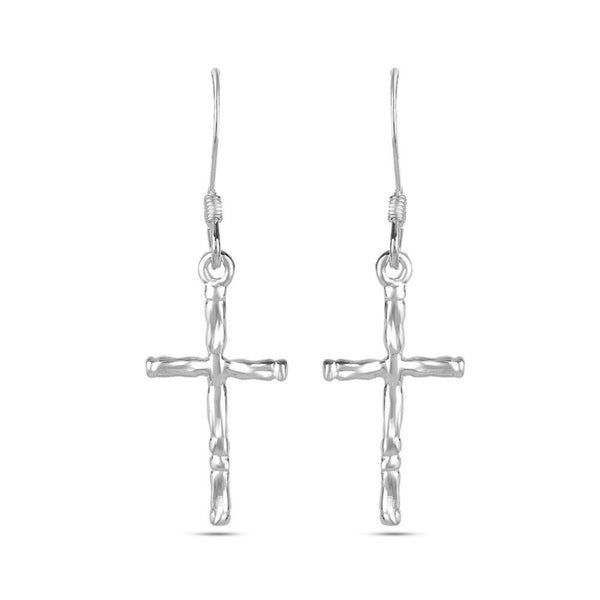 925 Sterling Silver Cross-Earrings for Teen Women and Girls