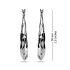 925 Sterling Silver Jewellery High Polish Oval Hoop Earrings for Women