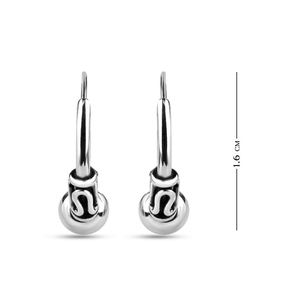 925 Sterling Silver Hoop Cartilage Earrings for Men