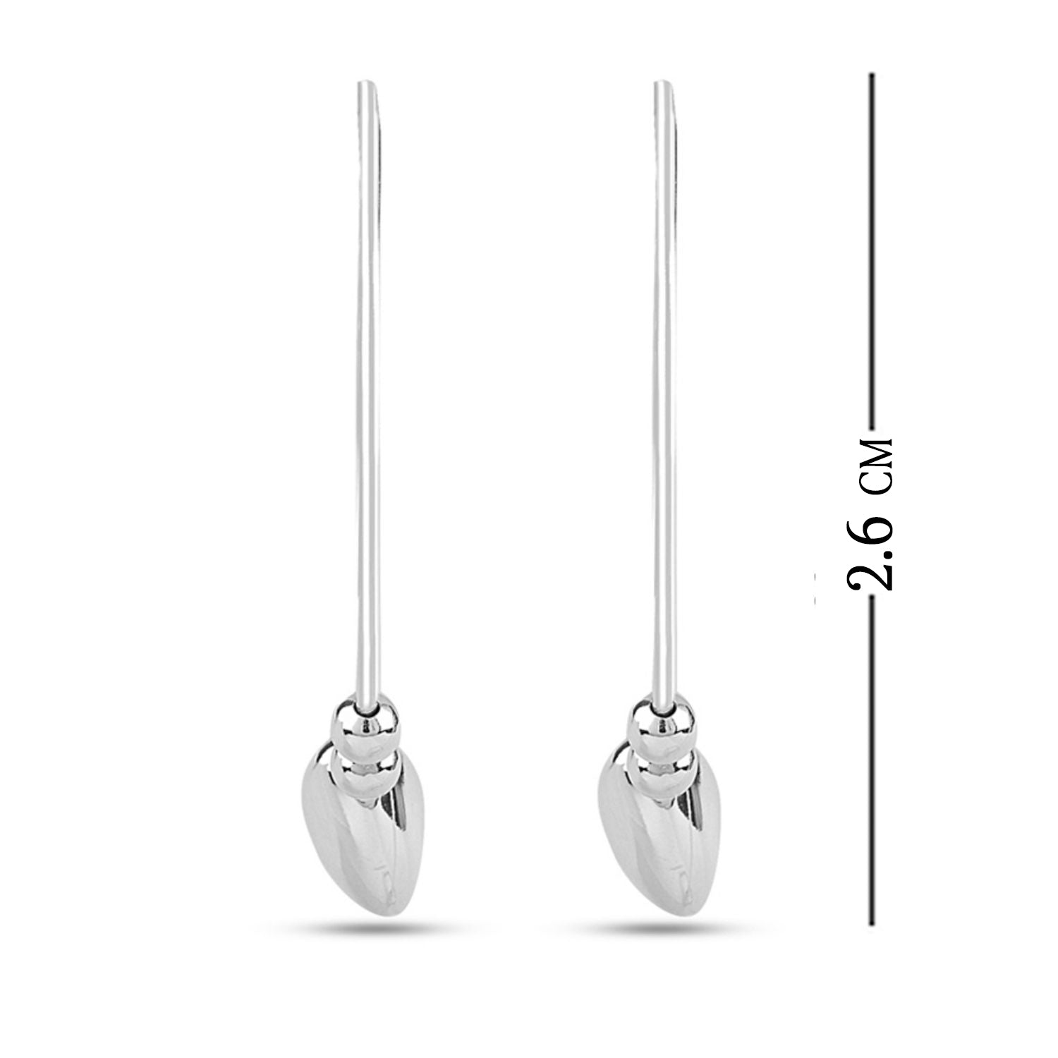 925 Sterling Silver Heart Endless Hoop Earrings for Teen Women 26MM