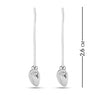 925 Sterling Silver Heart Endless Hoop Earrings for Teen Women 26MM