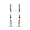 925 Sterling Silver Twisted Tube Hoop Earrings for Women 38 MM
