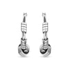 925 Sterling Silver Antique Hoop Earrings for Teen Women