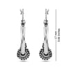 925 Sterling Silver Antique Bali Hoop Earrings for Girl and Women