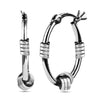 925 Sterling Silver Love Knot Hoop Earrings for Teen Women