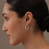 925 Sterling Silver Balinese Hoop Earrings for Teen Women