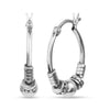 925 Sterling Silver Hollow Hoop Earrings for Teen Women