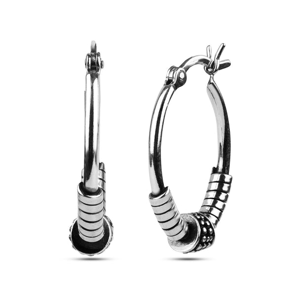 925 Sterling Silver ClickTop Hoop Earrings for Teen Women