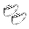 925 Sterling Silver Adjustable Twisted Seashell Design Toe Ring for Women