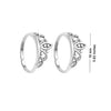 925 Sterling Silver Designer Oxidized Crown Toe Rings  for Women