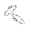 925 Sterling Silver Round Cubic Zirconia Adjustable Toe Ring for Women