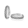 925 Sterling Silver Antique Cutwork Toe Ring For Women