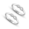 925 Sterling Silver Infinity Toe Ring for Women