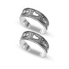 925 Sterling Silver Antique Feet Design Toe Ring for Women